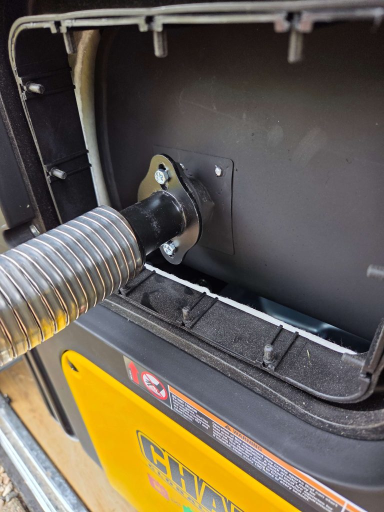 generator exhaust connection