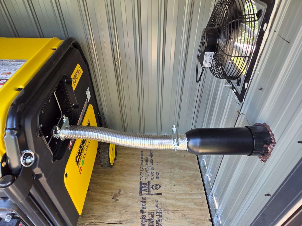generator exhaust extension