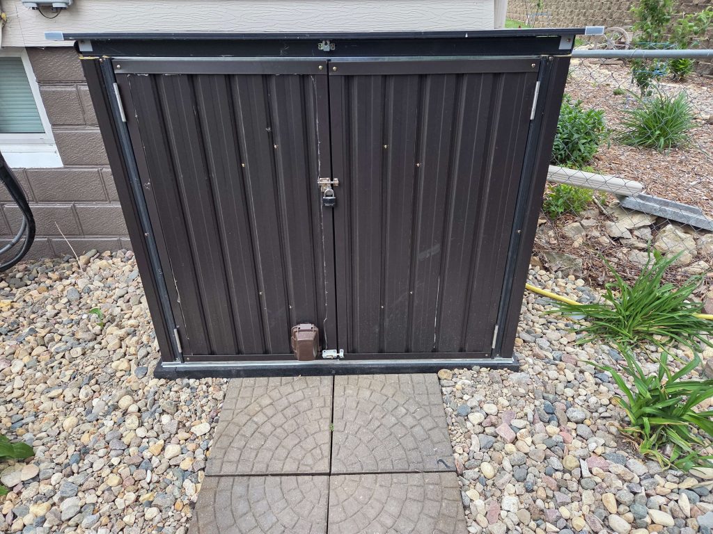 generator shed closeup
