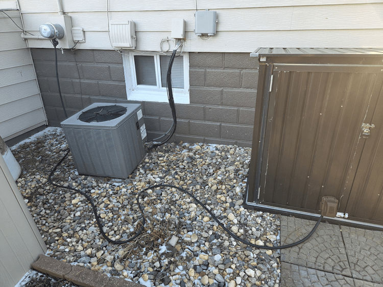 plugged in generator